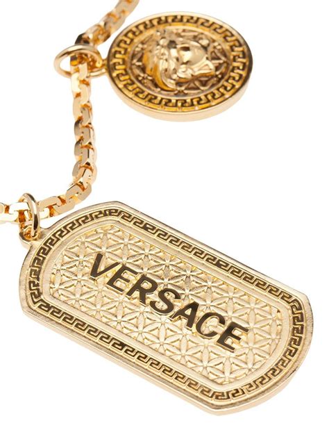 versace dog|versace dog tag necklace.